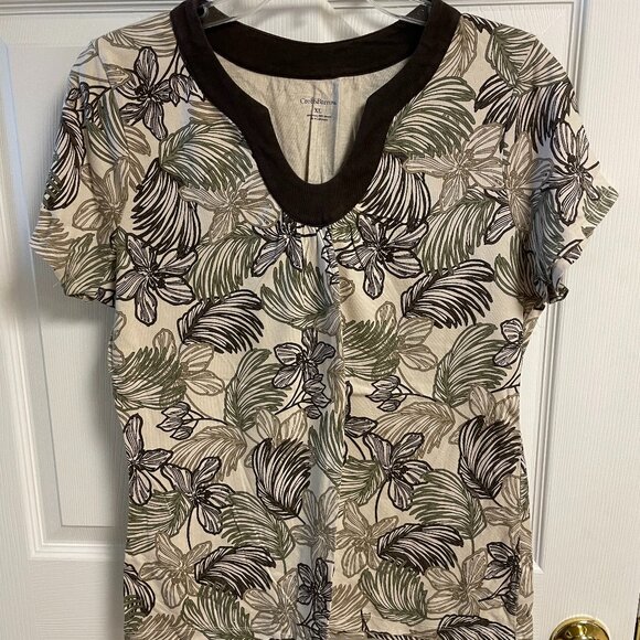 Ladies short sleeve shirt  Croft and Barrow extra large xl - Picture 1 of 1
